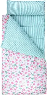 Hi Sprout Soft Toddlers Nap Mat with Removable Pillow and Soft Blanket, Light...