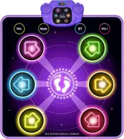 Morakot Dance Mat for Kids Ages 4-8-12, Light Up Dance Pad Christmas Birthday Gifts for 5 Year Old Girl Toys Age 6-7, Bluetooth Music Dancing Mats ...