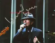 Leonard Cohen Signed reprint 8x10 Photo Autographed RP