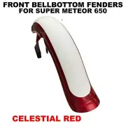 "BELLBOTTOM FENDER,CELESTIAL RED" FRONT FIT FOR ROYAL ENFIELD SUPER METEOR 650