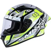 Stellar Uno Sport Grey Yellow Full Face Helmet