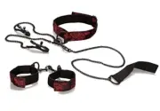 Scandal Submissive Kit Restraint Collar Leash Bondage Adult BDSM Fetish Couples