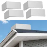 4Pcs Gutter Valley Splash Guards Practical Roof Gutter Diverter Easy to Shopa⇖