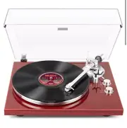 1 By One Belt Drive Turntable With Bluetooth Connectivity Built in Phono Pre Amp
