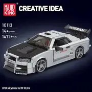 Mould King 10113 No. Skyline GTR R34 Car Building Block Toy 1471 pcs