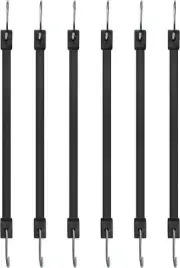 Rubber Bungee Cords with Hooks, 15 Inch Heavy Duty 15Inch, Black