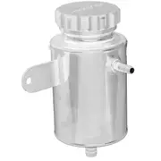 Proflow Power Steering Reservoir Remote Aluminium Polished Universal 120mm x 90mm Barb Male 3/8in. 1/2in.