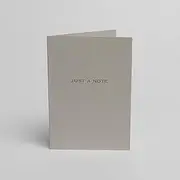 Blake Indigo Just a Note Pale Grey Note Cards with Dark Grey envelopes A6 148mm x 105mm - Pack of 5