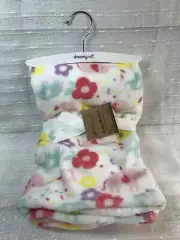 Dreamgro Girls Floral Elephant Baby Blanket Security Lovey Plush Dream Gro NEW