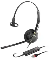 USB Headset with Microphone Noise Cancelling & Audio Controls Monaural-USB A