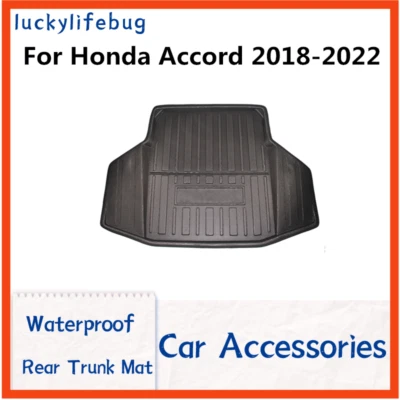Auto Rear Trunk Mat Cargo Boot Liner Tailored Tray For Honda Accord 2018-22 2024 (for: Honda)