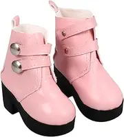 1 Pair Dolls Shoes Boots 18 Inch Miniature Boots Doll Boots Miniature Flat Foot Heels Cute Doll Footwear for Dress Up Doll Outfit Accessories