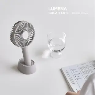 【N9】LUMENA FAN USB充電式手持風扇-PRO4(手持電風扇 隨身風扇 立扇桌扇 USB充電風扇 迷你小風扇)