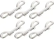 BESPORTBLE Pet Leash Hooks 6pcs Dog Double Bolt Clip Straps Double Ended Dog Leash DIY Clasps Pet Buckle Hooks Corrosion Resistant Snaps