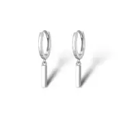 Rectangular bar dangle drop earrings for men women streetwear unisex style
