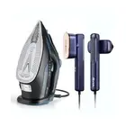 Sundu Steam Iron for Clothes with Rapid Heating Ceramic Coated Soleplate, Tra...