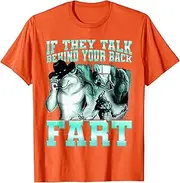 [JIAGANYI] If They Talk Behind Your Back Fart Alpha Wolf Meme T-Shirt