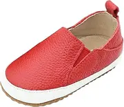 [Dotty Fish] Leather Infant Slip-on Shoes. First Walkers.