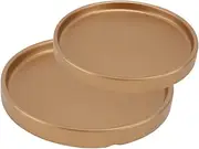 PHENOFICE 2 Pcs Cement Flowerpot Trays Practical Railing Planter Plant Pot Water Trays for Gardening