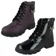 Girls Clarks Charm Detail Ankle Boots Evyn Charm O