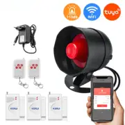 Security Alarm System Weather-Proof Siren Window Door Sensors Motion Detector