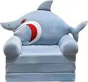 MYCENSE Upholstered Kids Foldable Sofa Chair Three 2 in 1 Open Couch Seat Cartoon Foldable Kids Sofa Children Couch for Living Room Home
