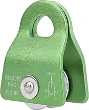 Micro Prusik Minding Pulley, Climbing Pulley, 20KN Single Pulley Mobile Side Plates for Progress Captures System Rigging Hauling Rescue Arborist Tree Climbing