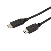 StarTech.com USB2CMB2M 2m USB-C to Mini USB Cable M/M - USB 2.0 Male USB C to Male Mini USB B [USB2CMB2M]