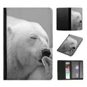 PASSPORT ITINERARY ORGANIZER|POLAR BEAR ANIMAL SEA BEAR #1