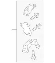 Audi Headlight Tab Repair Kit - 2016-2018 Audi A6, S6 (4G0-998-122-A) (for: Audi)