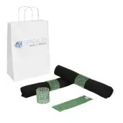 200 Green Rhinestone Napkin Rings - 8 Row Reusable Fasteners
