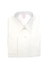 Brooks Brothers Traditional All Cotton 16-33 10-Pleat Front Tuxedo Shirt White