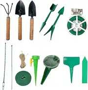 Plant Sticks Accessories Kit - Plant Support Stakes Accessories Kit - Hole Puncher, Planter, Cable Tie, Seedling Lifter, Twine for Creeper, Vegetable