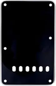 Fender® Stratocaster® Vintage Style Tremolo Backplate Tremolo Compartment Cover for Strat® 3-Ply Colour: Black