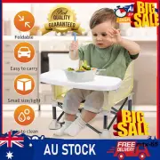 2023 Folding High Chair Feeding Booster Seat w/ Table for Toddlers Infant✍Travel