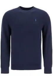 [POLO RALPH LAUREN] POLO RALPH LAUREN textured cotton pullover sweater L Blue