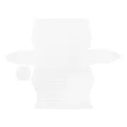 4Pcs Plastic Mesh Canvas Sheet 23 cm/ 9 inch White Blank Canvas