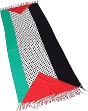 [LIFKOME] Men's Women's Fashion Scarf Checkered Flag Scarf Arabian Shawl for Cultural Celebrations