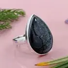 Biotite Gemstone Ring 925 Sterling Silver Handmade Unique Ring Size 6