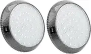 2Pcs 12V 46 LEDs Ceiling Dome Roof Light RV Interior Cabin Light Reading Light with ON/OFF Switch for Camper Van Boat Caravan Camper Trailer, Cold White