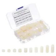 M3 Plastic Nylon Spacer, 120Pcs Round Standoff Spacers Non-Threaded, White