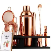 11-Piece Mixology Bartender Kit with Stand,Bar Kit Cocktail Shaker Set with A...