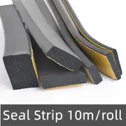 Epdm Self Adhesive Sponge Seal Strip Rubber Black Foam Strong Single-sided Adhesive Soundproof Anti-collision Seal Gasket 3mm x 10mm x 10m