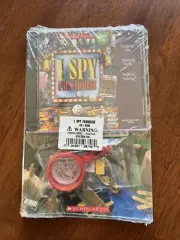 NEW Scholastic I Spy Fun House CD-ROM Game + 3 Readers School Bus Dinosaur Sky