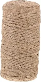 TOGEVAL 1 Roll Natural Jute Twine for Crafts and Gardening Reusable Twine String for Present Wrapping Scrapbooking Weddings and DIY Projects Ply Natural Color