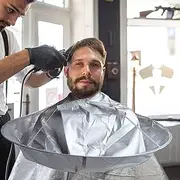CACASO Hair Cutting Cape,Foldable Umbrella Barber Cape,Waterproof Professional Salon Barber supplies,Special Barber Hairdressing Using,Haircut Capes For Adults,Kids Children Home Uses.