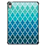 iPad Air 11-inch (M2/M3) iPad Impact Case Aqua Ombre Quatrefoil