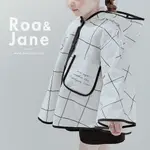 《24H出貨》韓國專櫃 ROA&JANE  韓國設計 黑白格紋披風式雨衣 童裝 兒童雨衣 披風雨衣