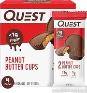 Quest Nutrition Peanut Butter Cups, High Protein, Low Carb, Keto Friendly, 4 Count