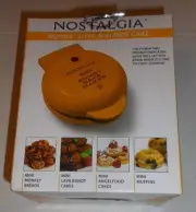 Nostalgia MyMini Lava Bundt cake maker yellow Compact 5" Non-Stick easy clean